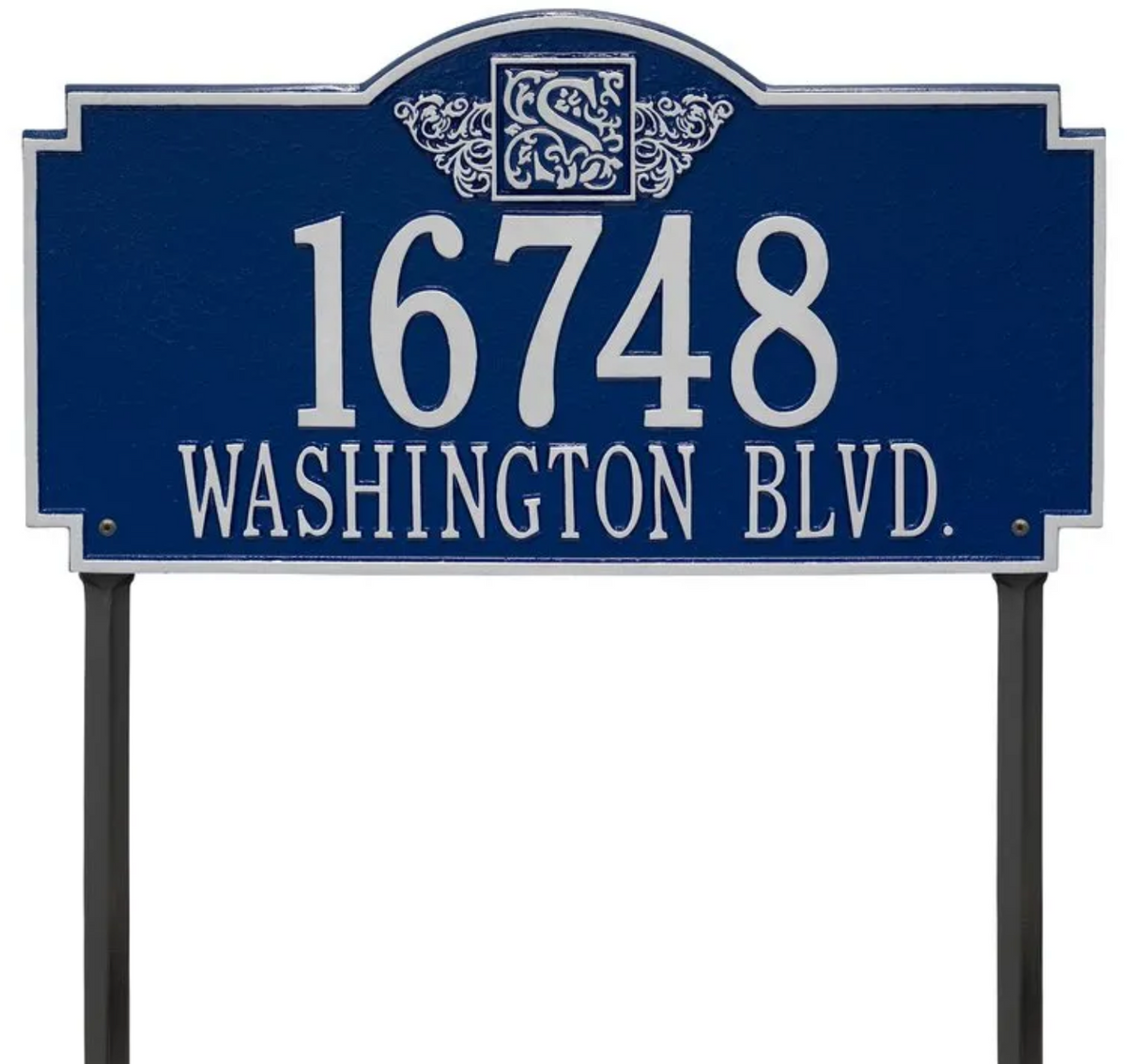 Personalized Monogram - Estate Lawn Plaque - Two Line