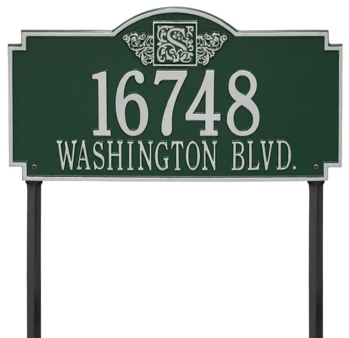 Personalized Monogram - Estate Lawn Plaque - Two Line