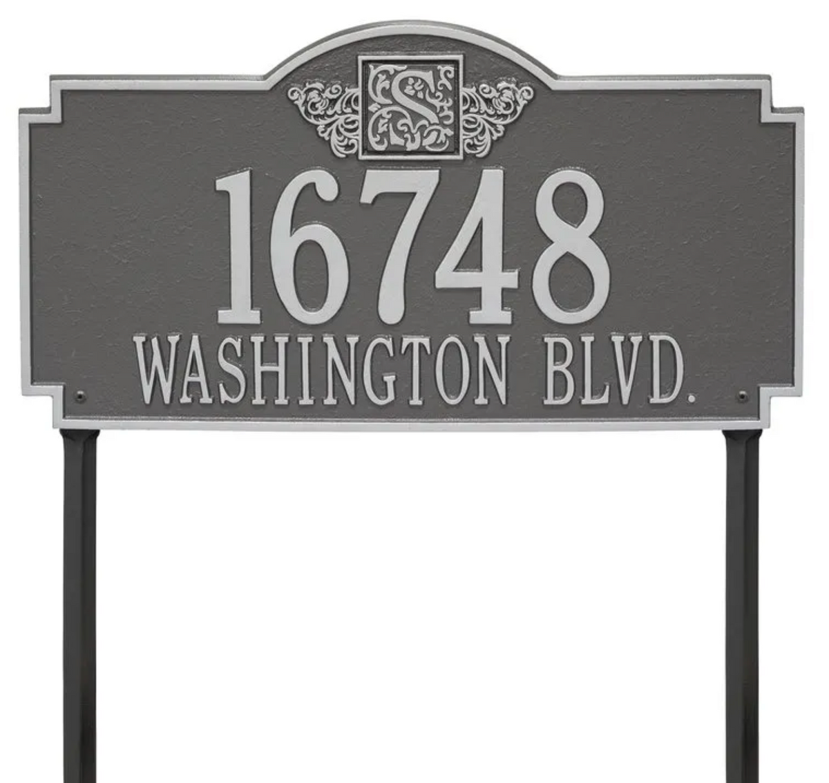 Personalized Monogram - Estate Lawn Plaque - Two Line
