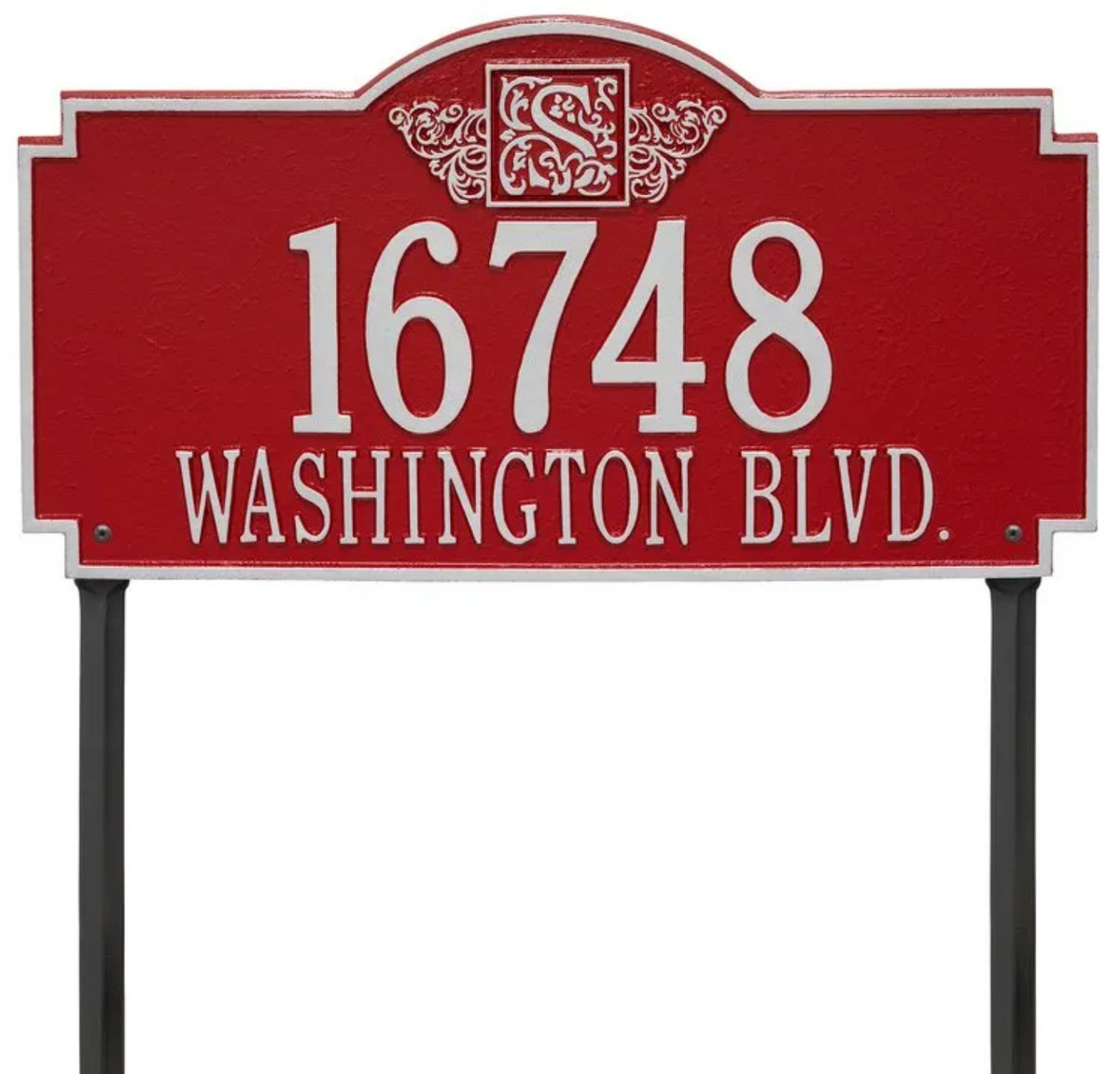 Personalized Monogram - Estate Lawn Plaque - Two Line