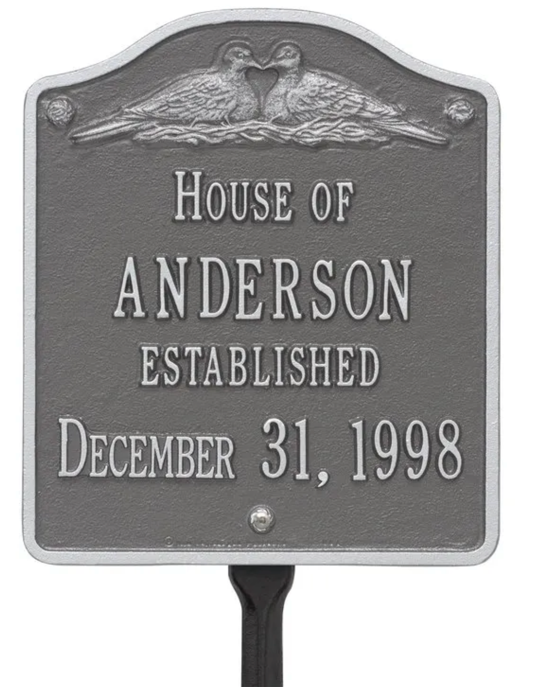 Wedding Plaque - Standard Lawn - Two Line Customization